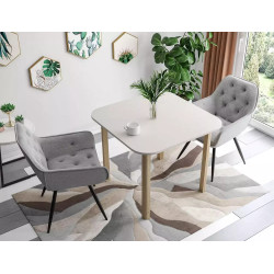 Rozkładany stół Dante II kaszmir/dąb cremona torro 90(130)x75