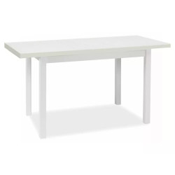 Rozkładany stół Adam 160 biały mat 68/120(160)x75