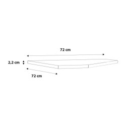 Element narożny do biurek – biały blat 72 cm | Kup online