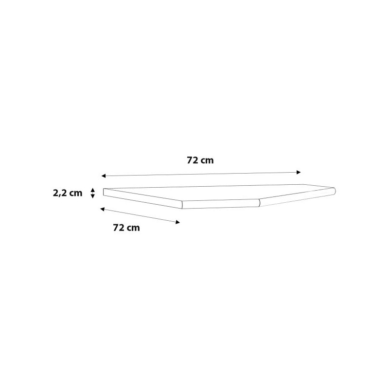 Element narożny do biurek – biały blat 72 cm | Kup online