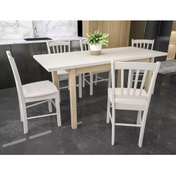 Rozkładany stół Adam 140 kaszmir/dąb cremona torro 60/100(140)x75