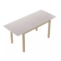 Rozkładany stół Adam 140 kaszmir/dąb cremona torro 60/100(140)x75