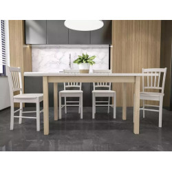 Rozkładany stół Adam 140 kaszmir/dąb cremona torro 60/100(140)x75