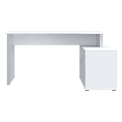 Biurko białe z komodą 140x70 cm – funkcjonalny zestaw | Domowanie