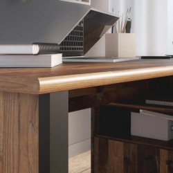 Biurko narożne z komodą Old-Wood Vintage – styl loft | Domowanie