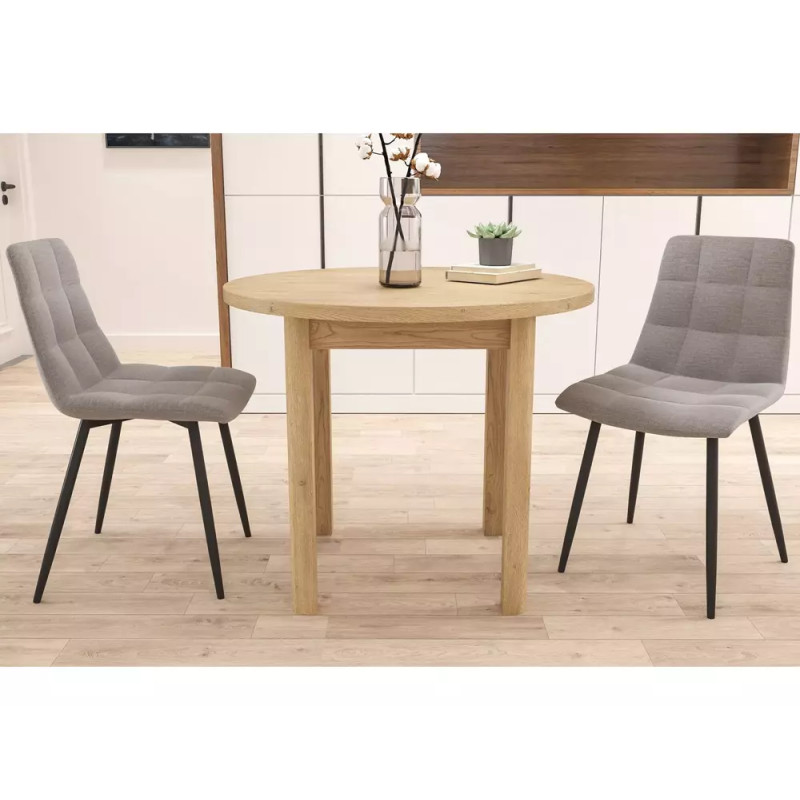 Stół Adam fi80 dąb cremona torro 80x75