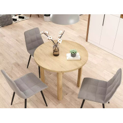 Stół Adam fi80 dąb cremona torro 80x75