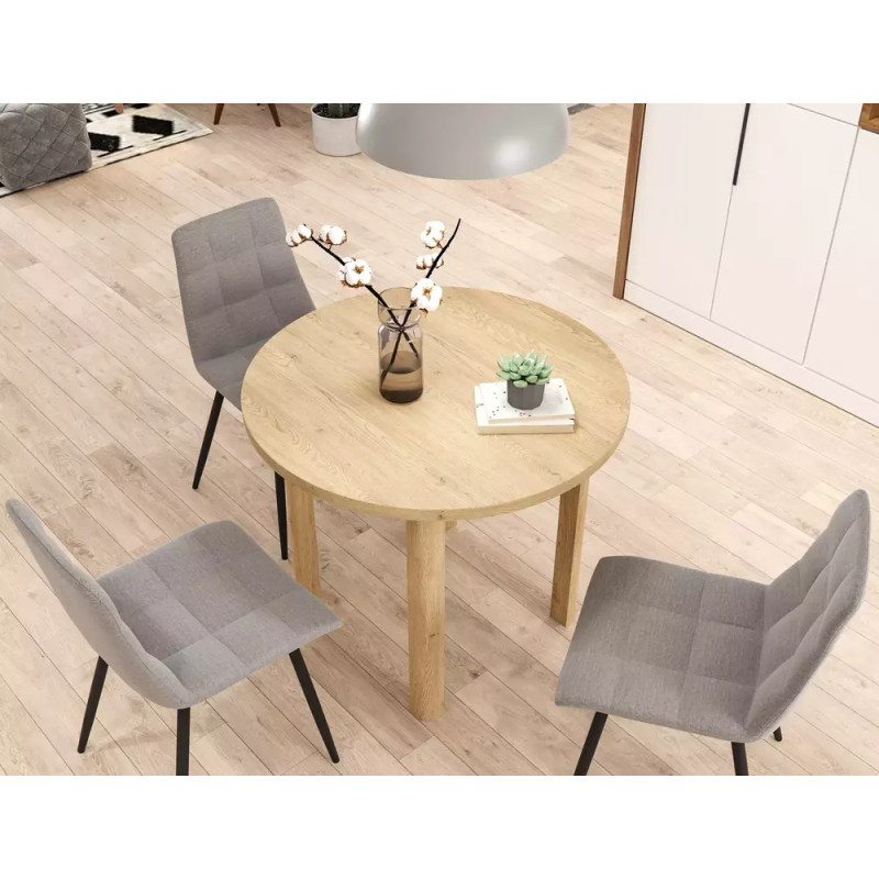 Stół Adam fi80 dąb cremona torro 80x75