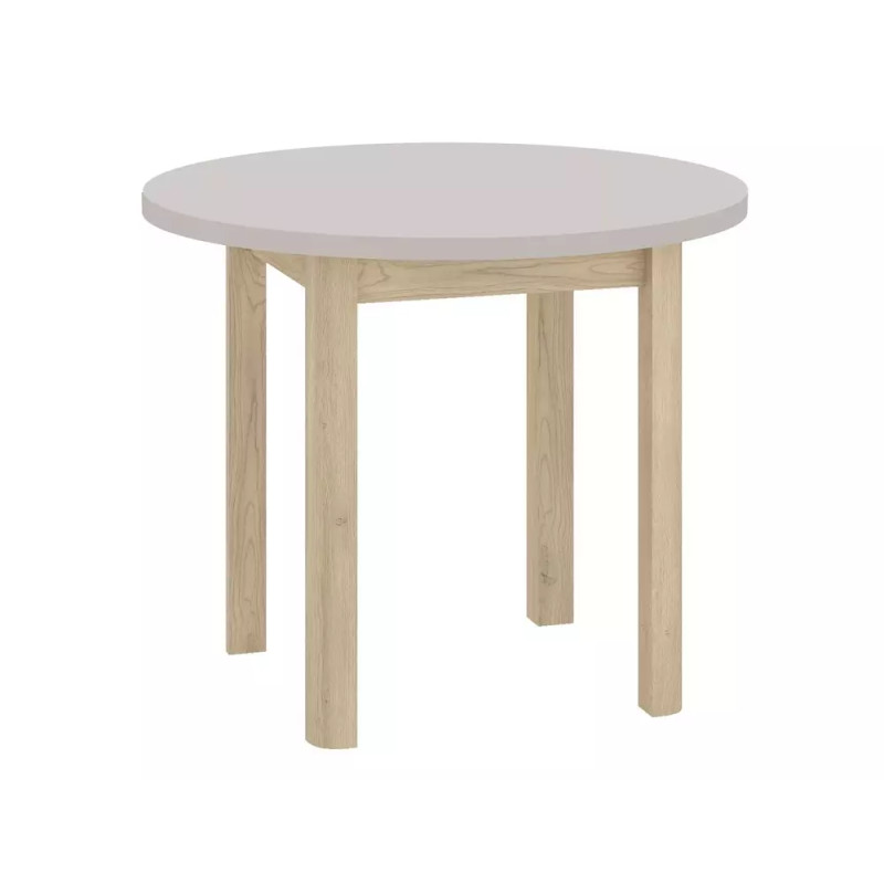 Stół Adam fi80 kaszmir/dąb cremona torro 80x75