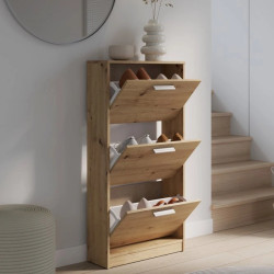 Nowoczesna szafka na buty 3D Dąb Artisan – Domowanie sklep z meblami