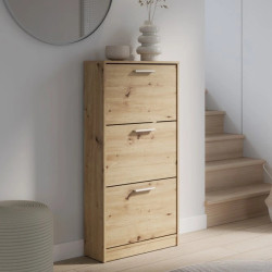 Nowoczesna szafka na buty 3D Dąb Artisan – Domowanie sklep z meblami