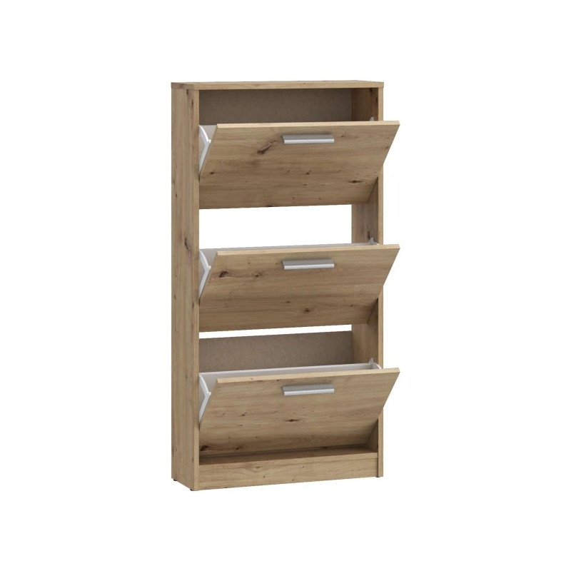 Nowoczesna szafka na buty 3D Dąb Artisan – Domowanie sklep z meblami