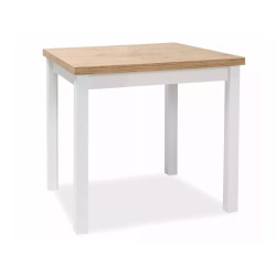 Stół Adam 80 dąb lancelot/biały mat 80x75
