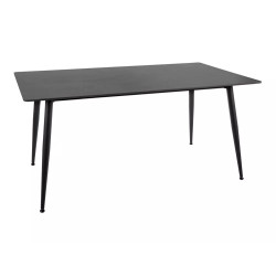 Ceramiczny stół Rion 160 czarny mat 90(160)0x76