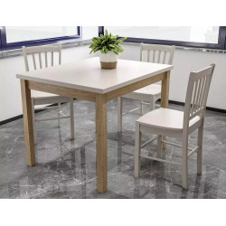 Stół Adam 90 kaszmir/dąb cremona torro 65(90)x75