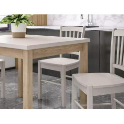 Stół Adam 90 kaszmir/dąb cremona torro 65(90)x75