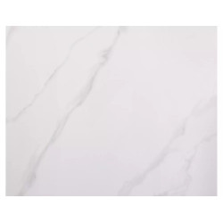 Ceramiczny stół Rion 80 biały połysk/czarny mat 80x76