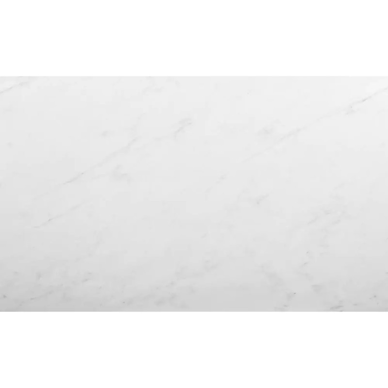 Stół Mario biały efekt marmuru/czarny 60(100)x75