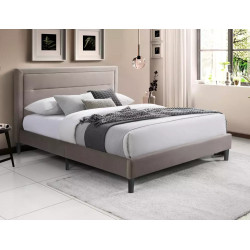 Łóżko Malaga Velvet 160x200 kolor ciemny beż tap. Bluvel 40