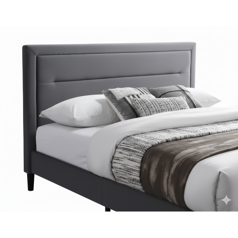 Łóżko Malaga Velvet 140x200 kolor szary tap. Bluvel 14