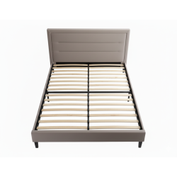 Łóżko Malaga Velvet 160x200 kolor ciemny beż tap. Bluvel 40