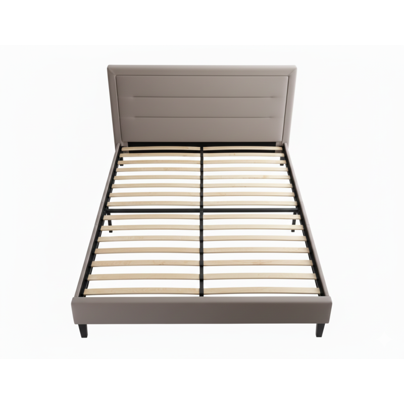 Łóżko Malaga Velvet 160x200 kolor ciemny beż tap. Bluvel 40