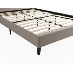 Łóżko Malaga Velvet 160x200 kolor ciemny beż tap. Bluvel 40