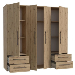 Szafa ubraniowa 210 cm JPTS86T-T14 – Kolekcja Jupiter – Domowanie