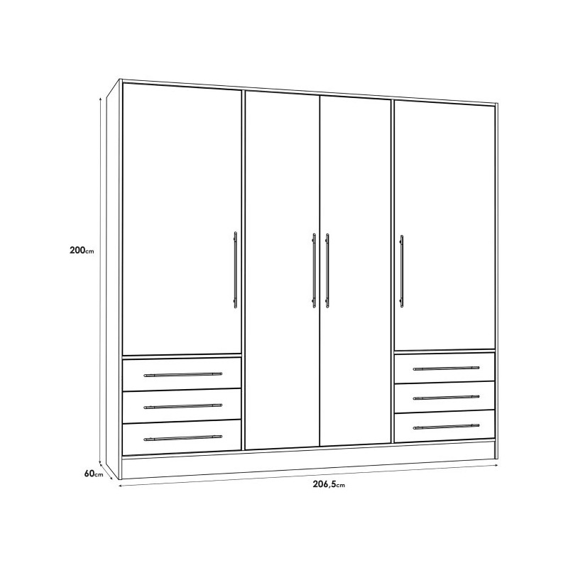 Stylowa szafa z szufladami Dąb Sonoma/Biała – Kup teraz!