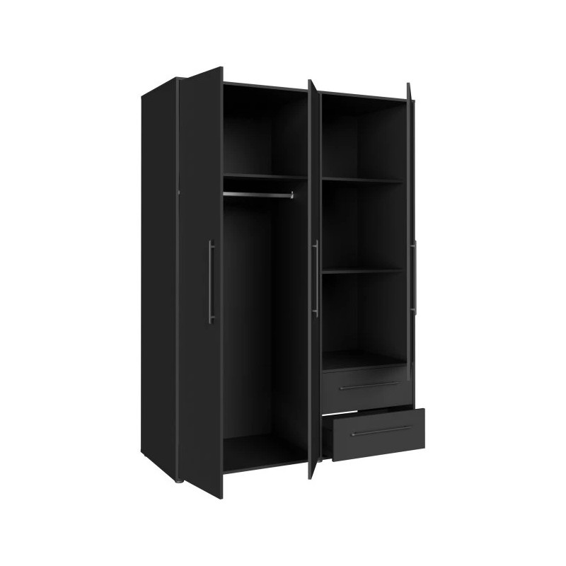 Kompaktowa szafa 145 cm z szufladami – Kolekcja JUPITER – Domowanie