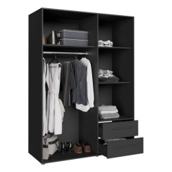 Kompaktowa szafa 145 cm z szufladami – Kolekcja JUPITER – Domowanie