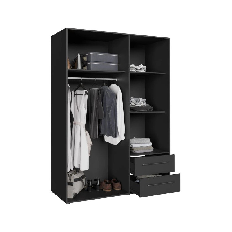 Kompaktowa szafa 145 cm z szufladami – Kolekcja JUPITER – Domowanie