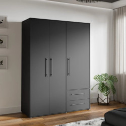 Kompaktowa szafa 145 cm z szufladami – Kolekcja JUPITER – Domowanie