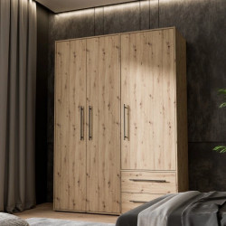 Szafa 145 cm Jupiter Dąb Artisan D78 – Styl i funkcjonalność | Domowanie.pl