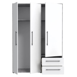 Szafa 145 cm Beton/Biała – Kolekcja Jupiter | Domowanie.pl