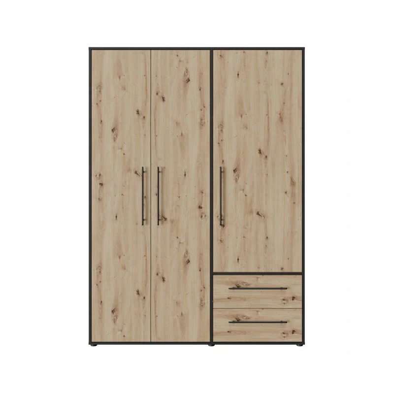 Nowoczesna szafa JUPITER 145 cm – Kontrastowy design – Kup teraz