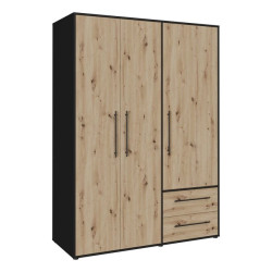 Nowoczesna szafa JUPITER 145 cm – Kontrastowy design – Kup teraz