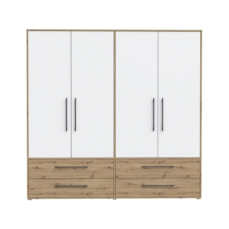 Czterodrzwiowa szafa JUPITER – nowoczesna i funkcjonalna – Kup online