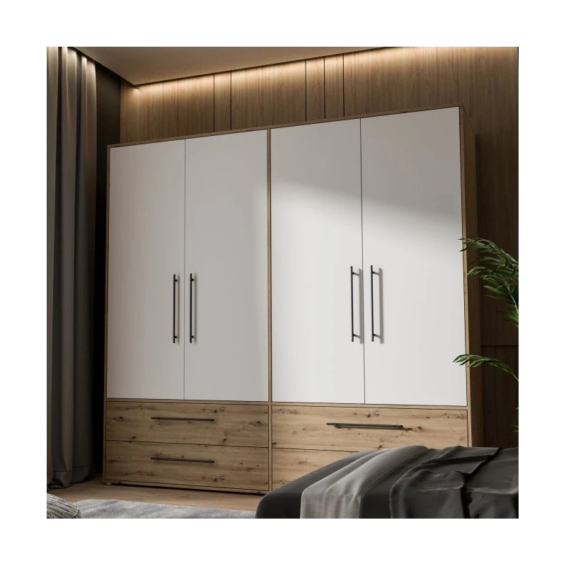 Czterodrzwiowa szafa JUPITER – nowoczesna i funkcjonalna – Kup online