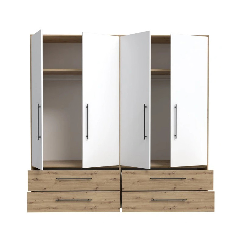 Czterodrzwiowa szafa JUPITER – nowoczesna i funkcjonalna – Kup online