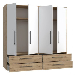 Czterodrzwiowa szafa JUPITER – nowoczesna i funkcjonalna – Kup online
