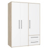 Szafa 145 cm Jupiter MKSS833-Q36 Dąb Sonoma/Biały Meble Forte
