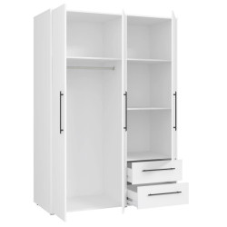 Szafa 145 cm Biała  – Kolekcja Jupiter | Domowanie.pl