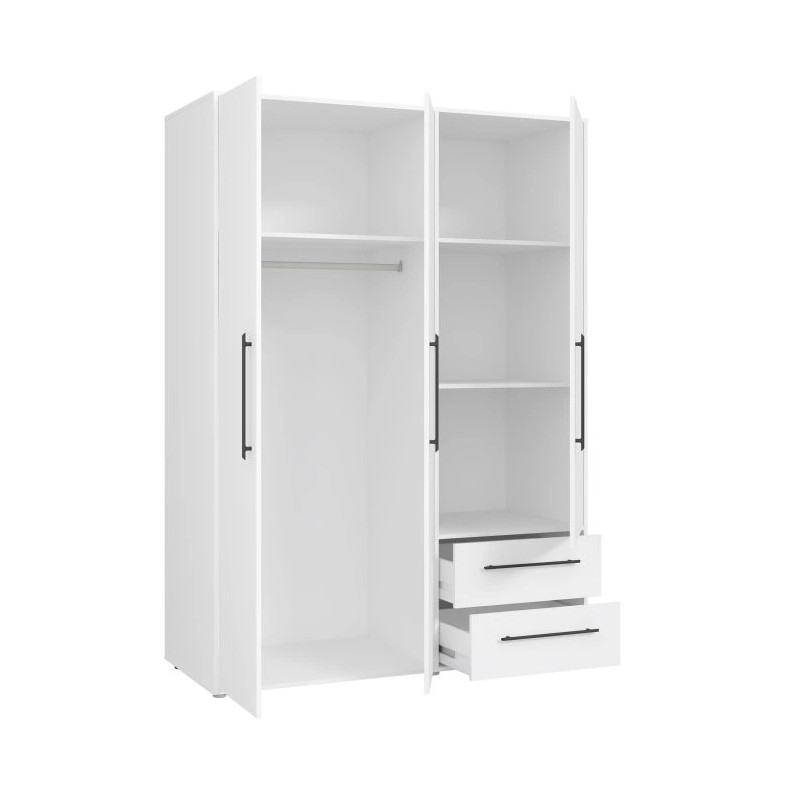 Szafa 145 cm Biała  – Kolekcja Jupiter | Domowanie.pl