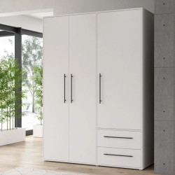 Szafa 145 cm Biała  – Kolekcja Jupiter | Domowanie.pl