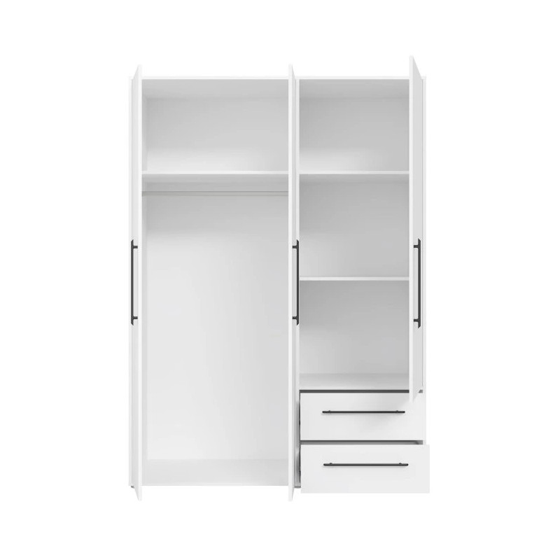 Szafa 145 cm Biała  – Kolekcja Jupiter | Domowanie.pl