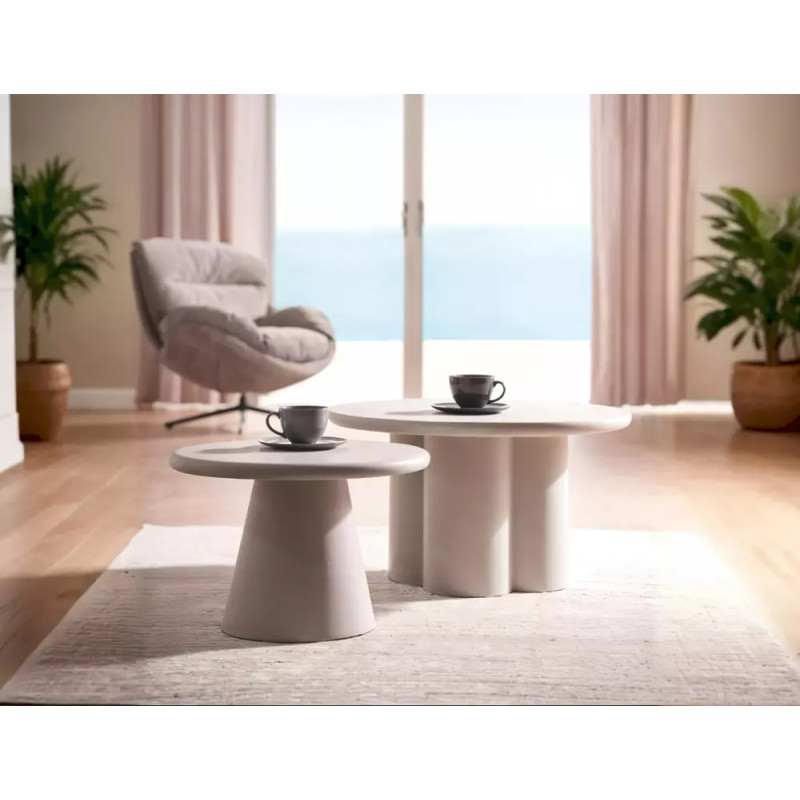 Ława Rosalia mikrocement jasny szary 45x80