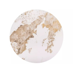 Ława Salo A biały połysk efekt marmuru/biały mat 60x50