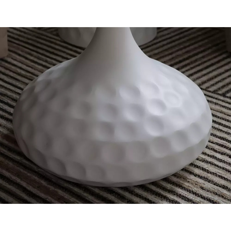 Ława Salo B biały połysk efekt marmuru/biały mat 49x50