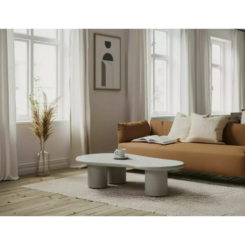 Ława Selena mikrocement jasny szary 35x80x130